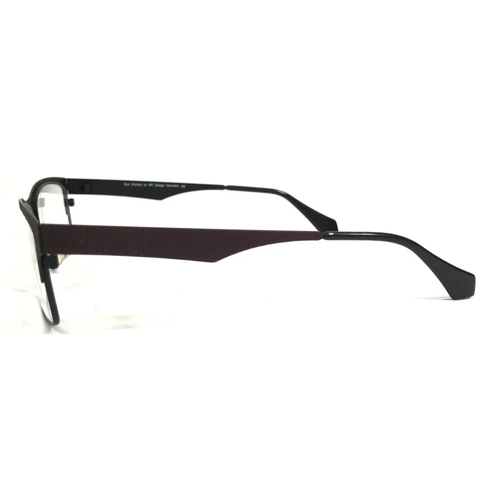 Eye Society Eyeglasses Frames ES 550 55 Col.33 Black Red Square 55-18-140